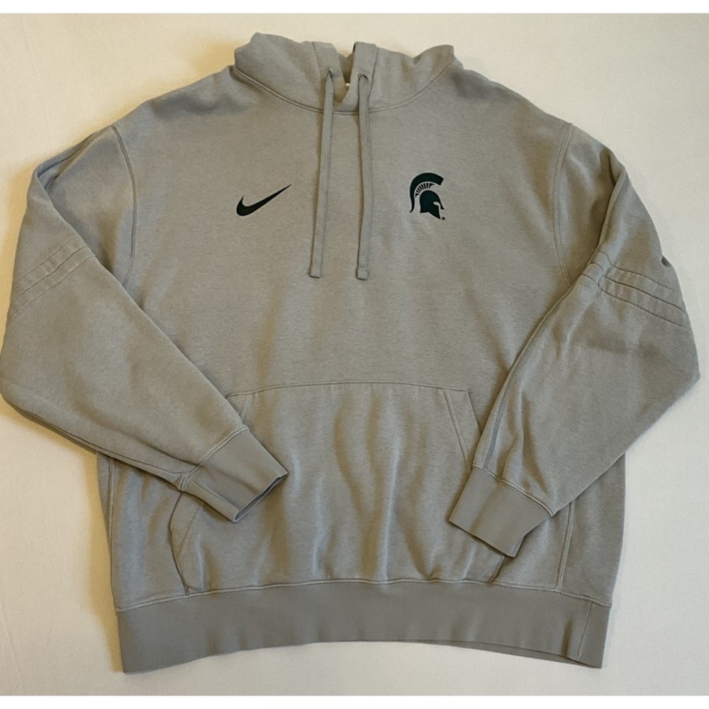 Nike Michigan State Spartans XL Hoodie Mens Gray Team Issued